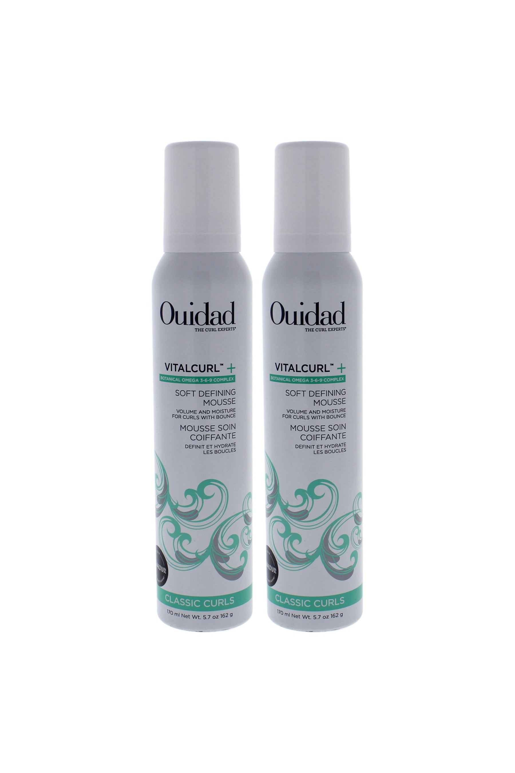VitalCurl Plus Soft Defining Mousse by Ouidad for Unisex - 5.7 oz Mousse - Pack of 2