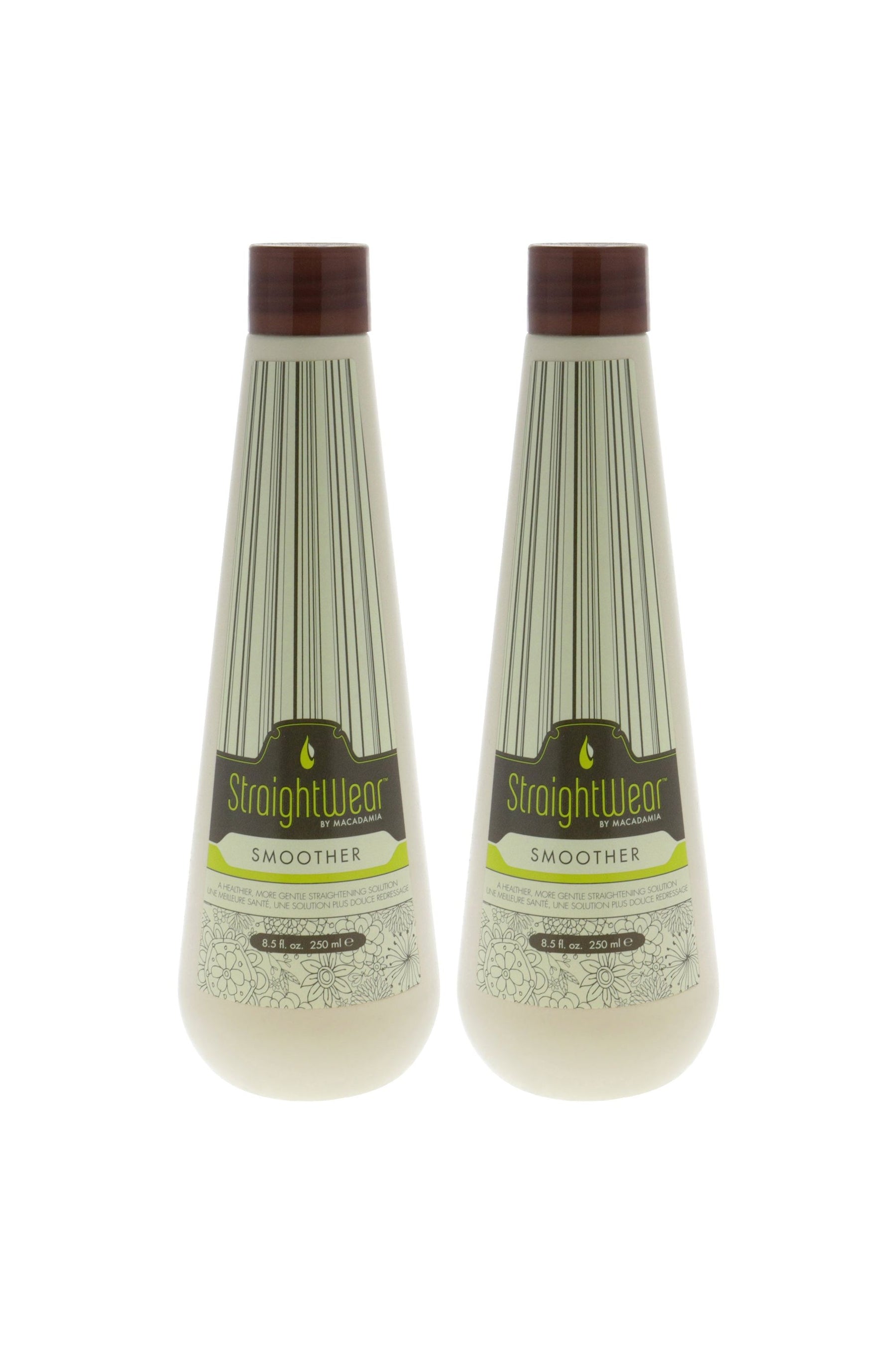 Straightwear Smoother Straightening Solution by Macadamia Oil for Unisex - 8.5 oz Treatment - Pack of 2