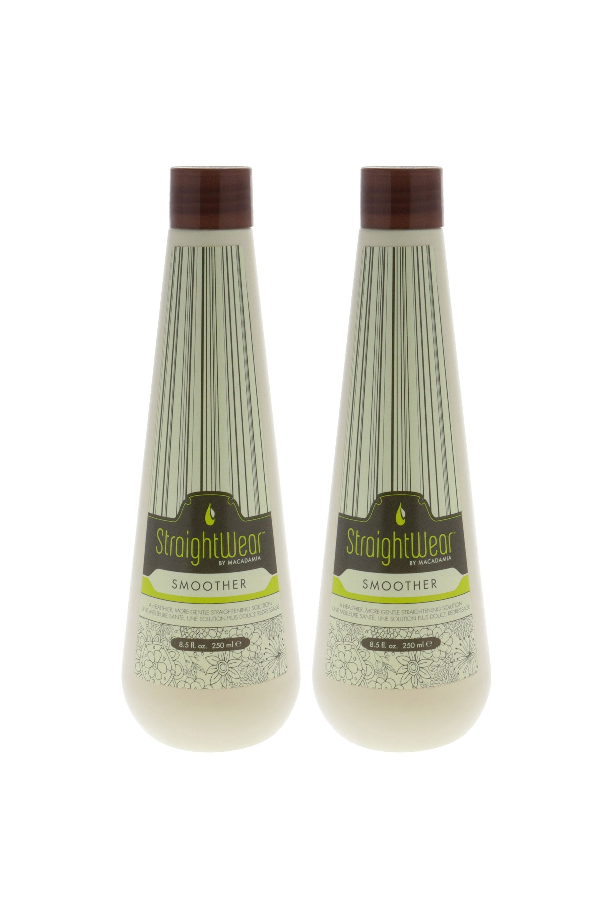 Straightwear Smoother Straightening Solution by Macadamia Oil for Unisex - 8.5 oz Treatment - Pack of 2