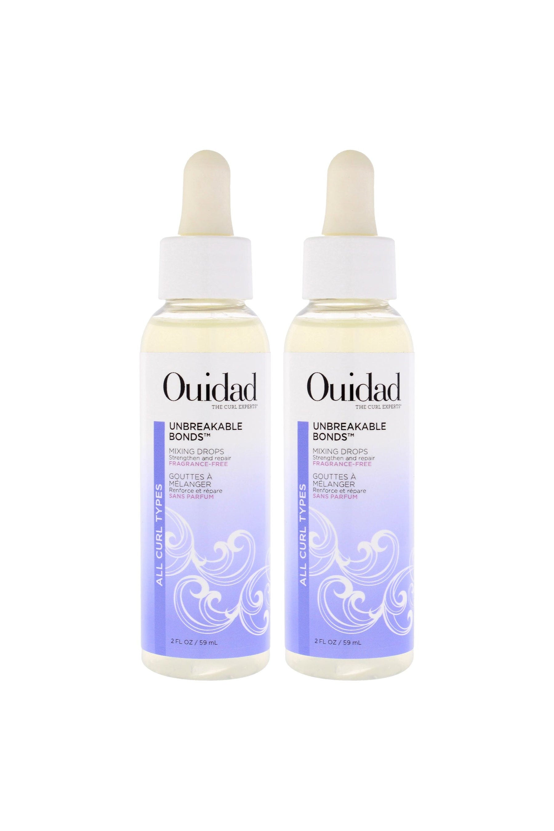 Unbreakable Bonds Mixing Drops by Ouidad for Unisex - 2 oz Treatment - Pack of 2