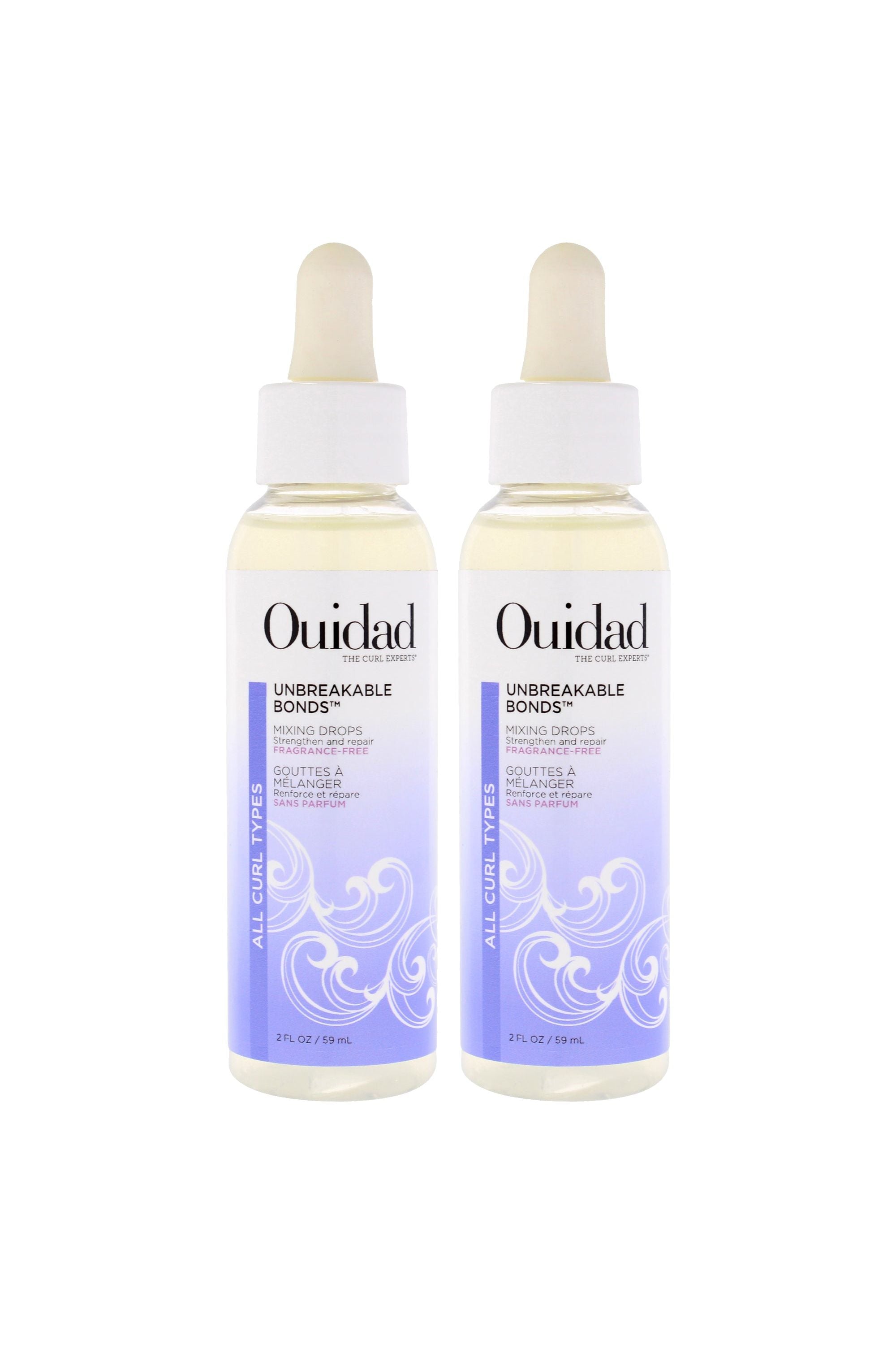 Unbreakable Bonds Mixing Drops by Ouidad for Unisex - 2 oz Treatment - Pack of 2