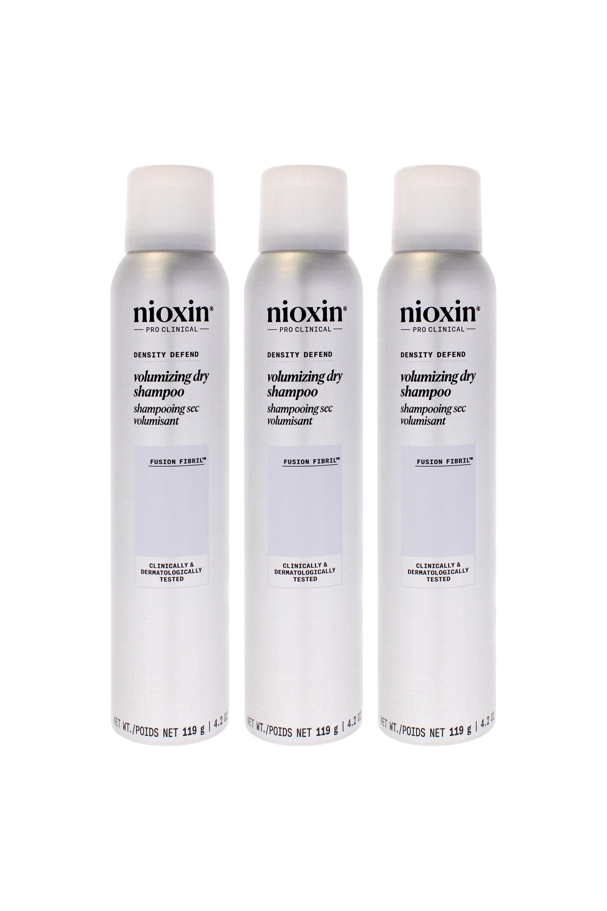 Density Defend Volumizing Dry Shampoo by Nioxin for Unisex - 4.2 oz Dry Shampoo - Pack of 3