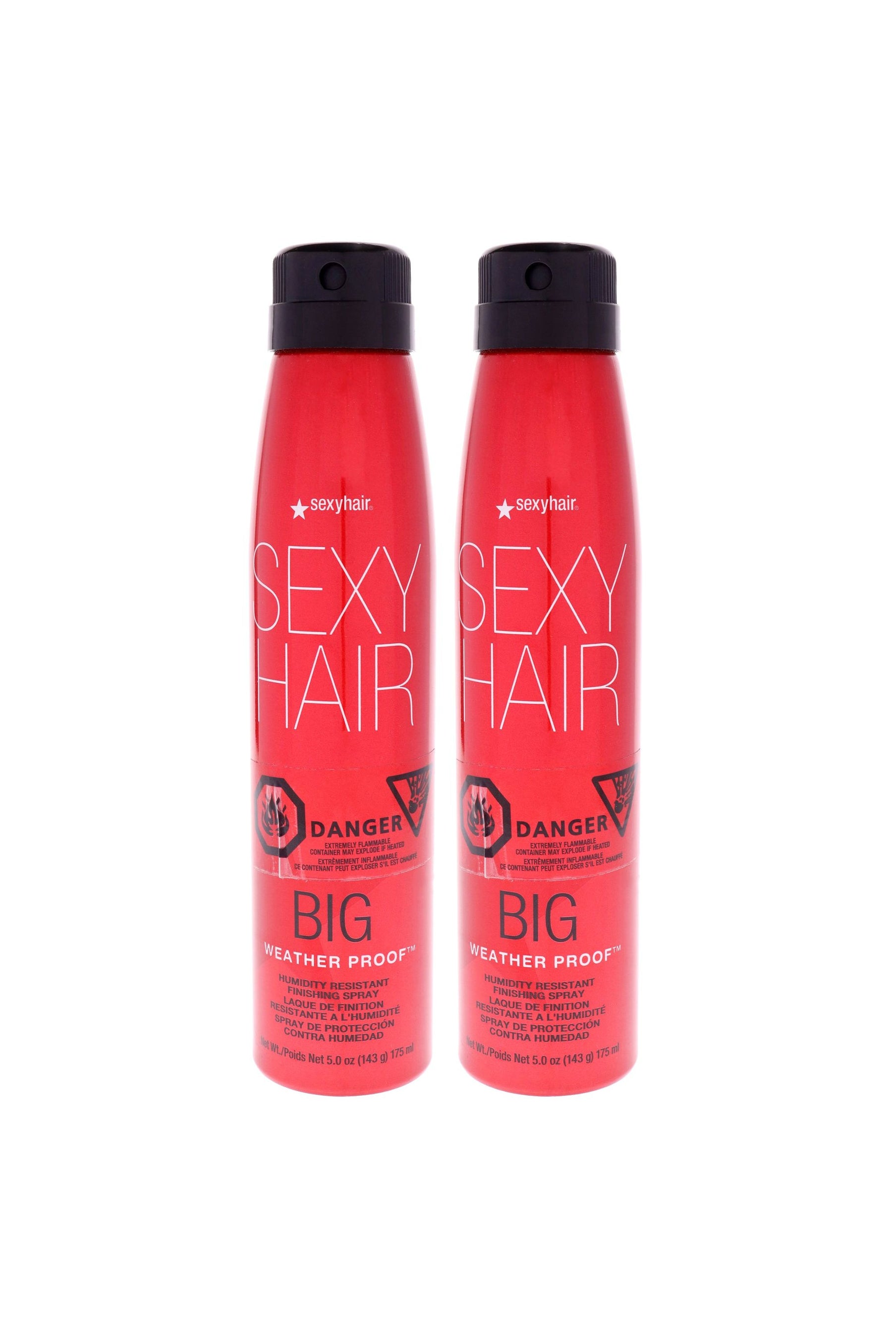 Big Sexy Hair Weather Proof Hairspray by Sexy Hair for Unisex - 5 Hair Spray - Pack of 2