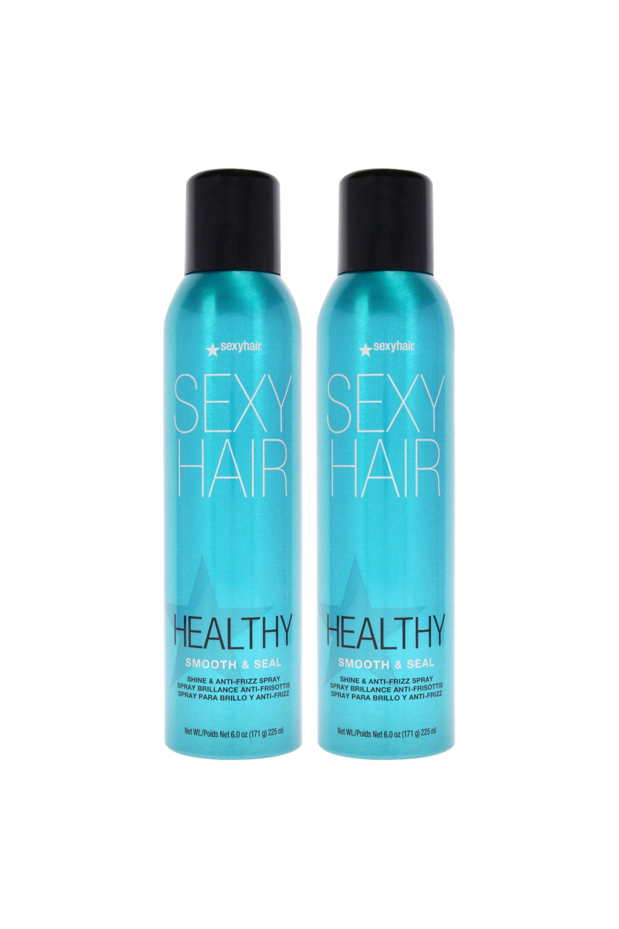Sexy Hair Healthy Smooth and Seal Anti-Frizz Spray by Sexy Hair for Unisex - 6 oz Hair Spray - Pack of 2