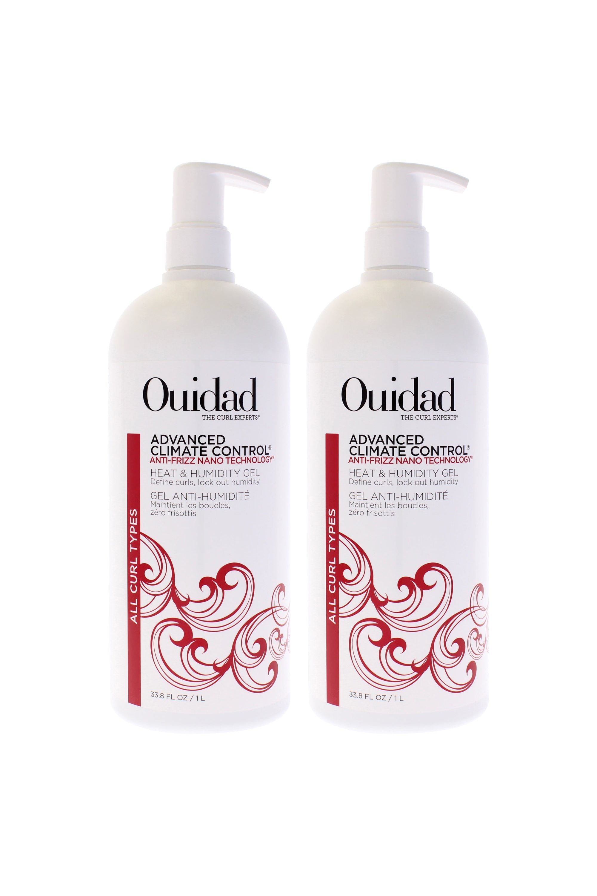 Advanced Climate Control Heat and Humidity Gel - Anti Frizz by Ouidad for Unisex - 33.8 oz Gel - Pack of 2
