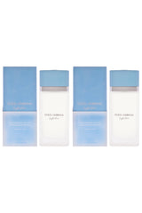 Light Blue by Dolce and Gabbana for Women - 3.3 oz EDT Spray (Refillable) - Pack of 2