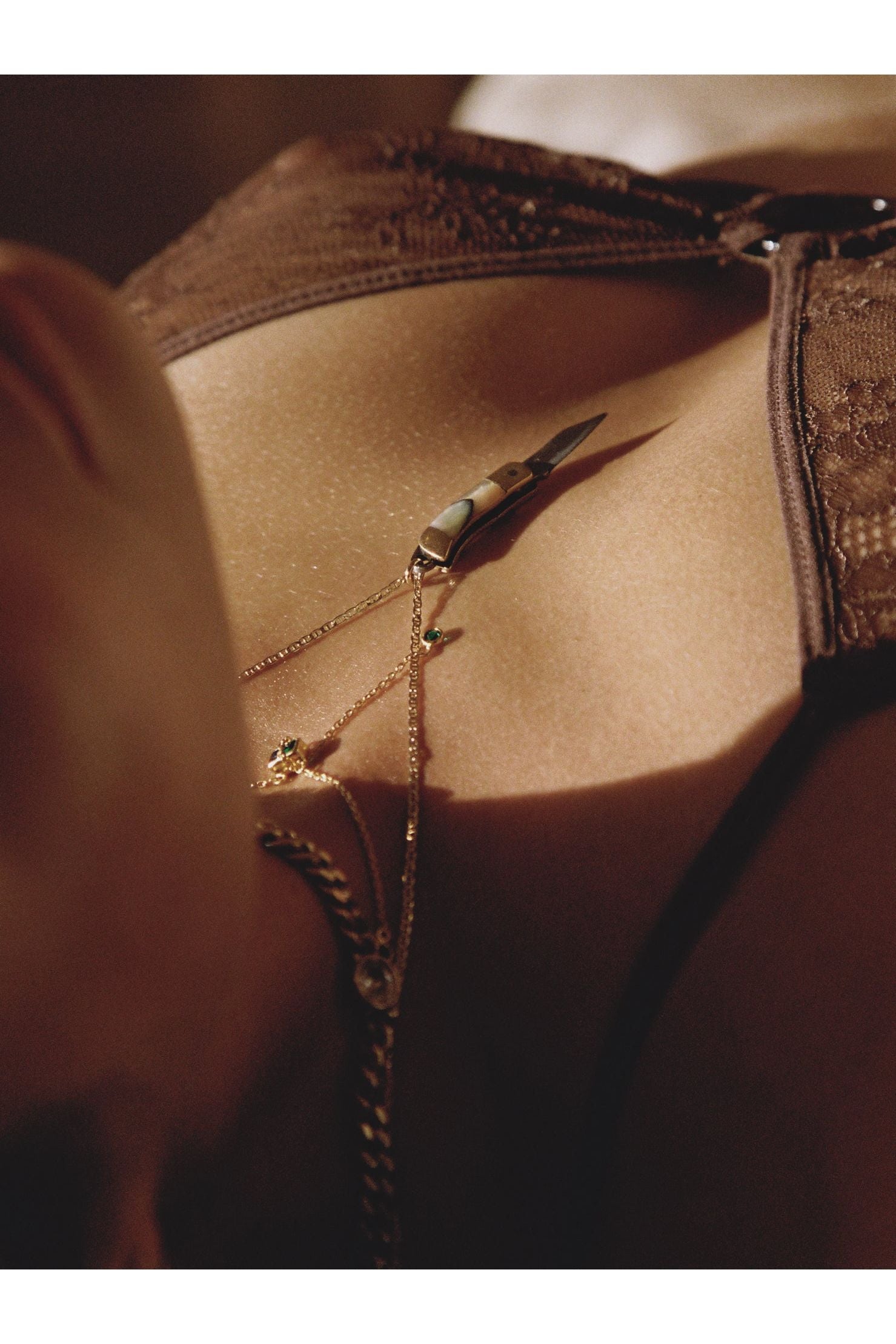 The Pocket Knife Necklace - Abalone