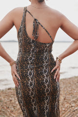 House of Sunny Leopard Asymmetric Dress