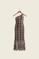 House of Sunny Leopard Asymmetric Dress