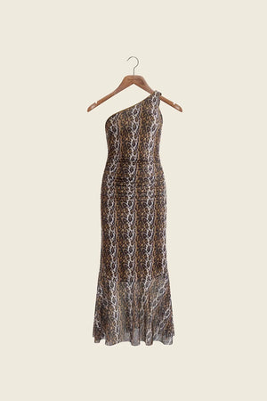 House of Sunny Leopard Asymmetric Dress