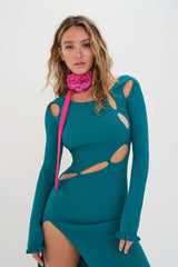 For Love & Lemons Lorelei Maxi Dress - Blue
