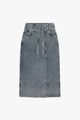 House of Sunny Low Rider Denim Skirt