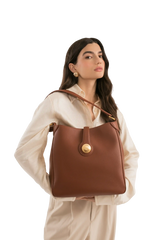9am Shoulder Bag Brown