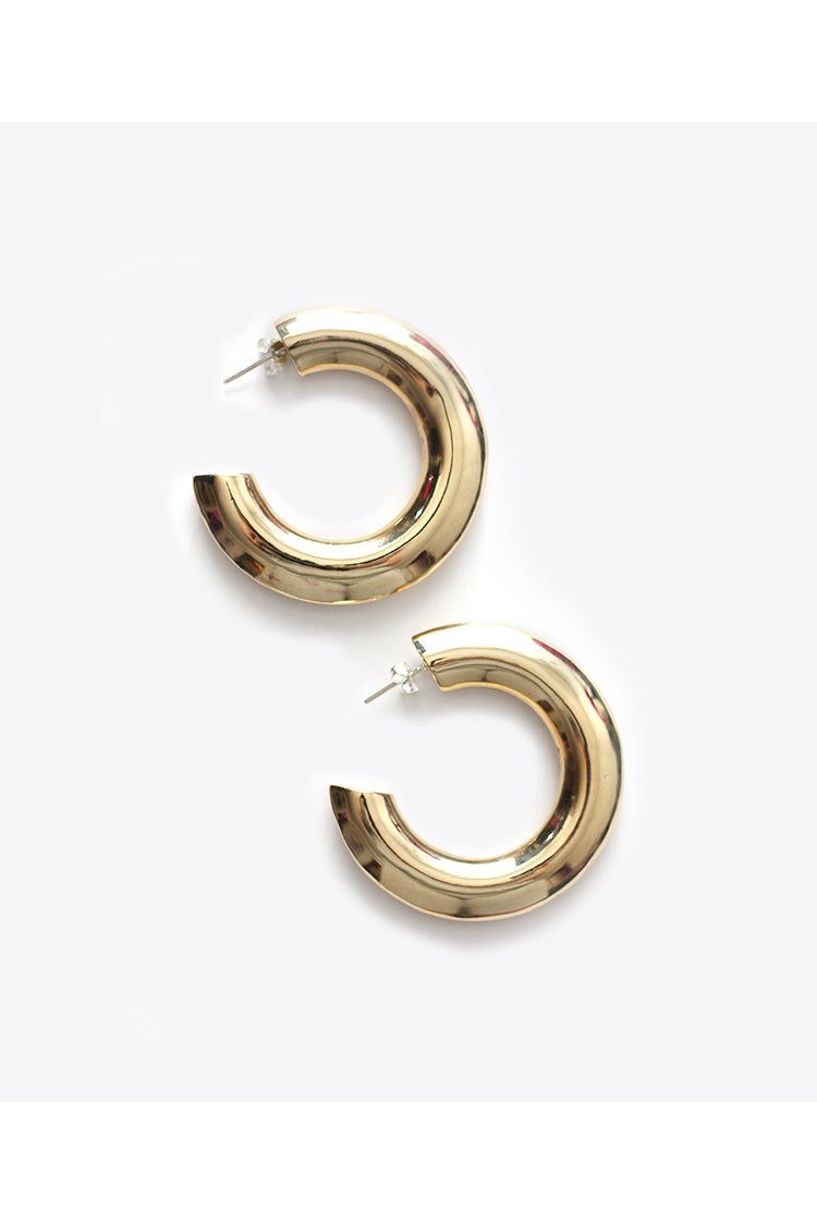 Minetta Hoop Earrings | Silver