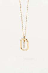 PDPAOLA Mini Letter Necklace