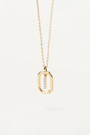 PDPAOLA Mini Letter Necklace