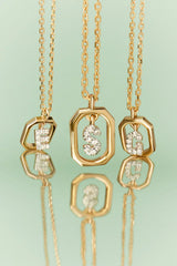 PDPAOLA Mini Letter Necklace