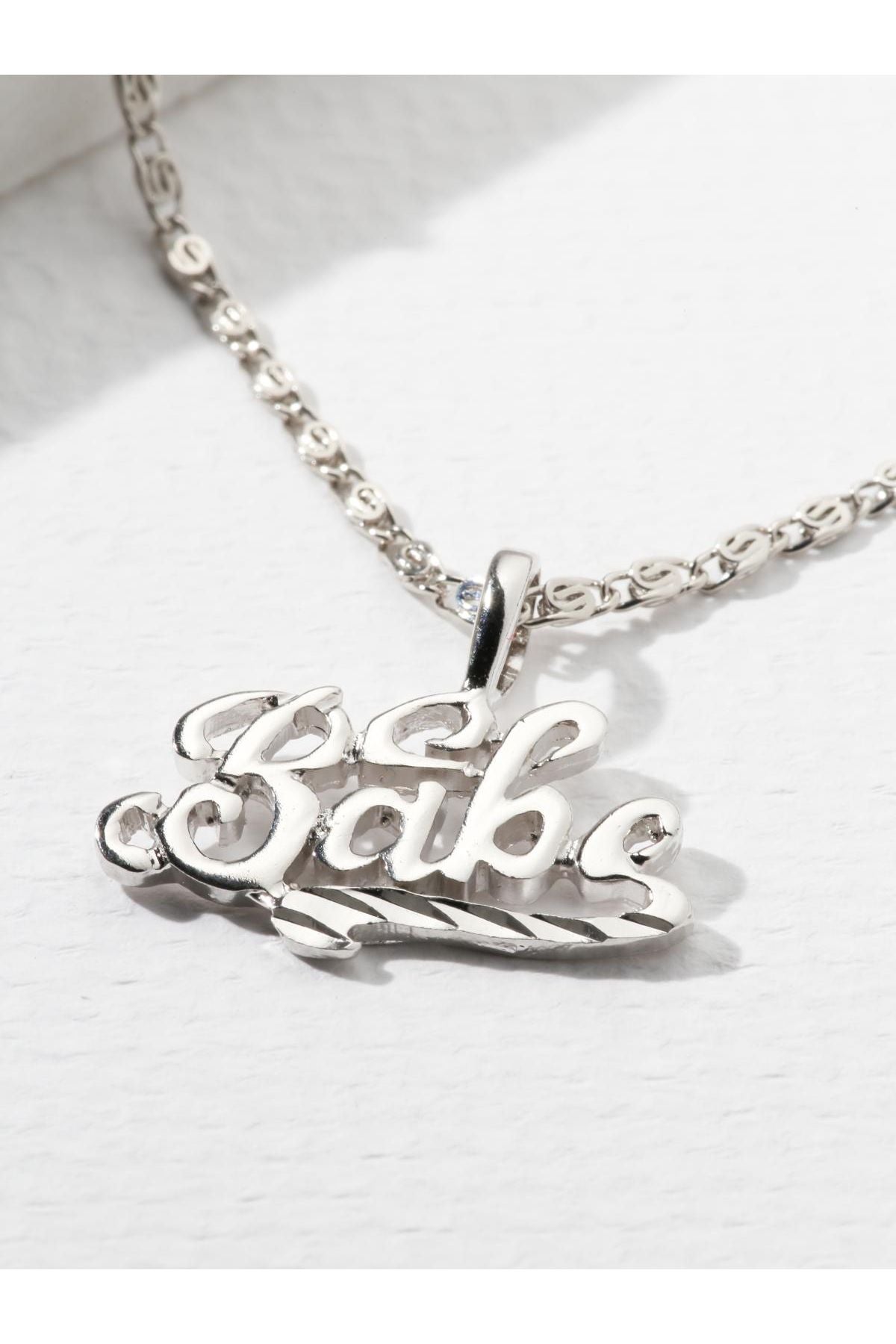 The Babe Necklace Silver