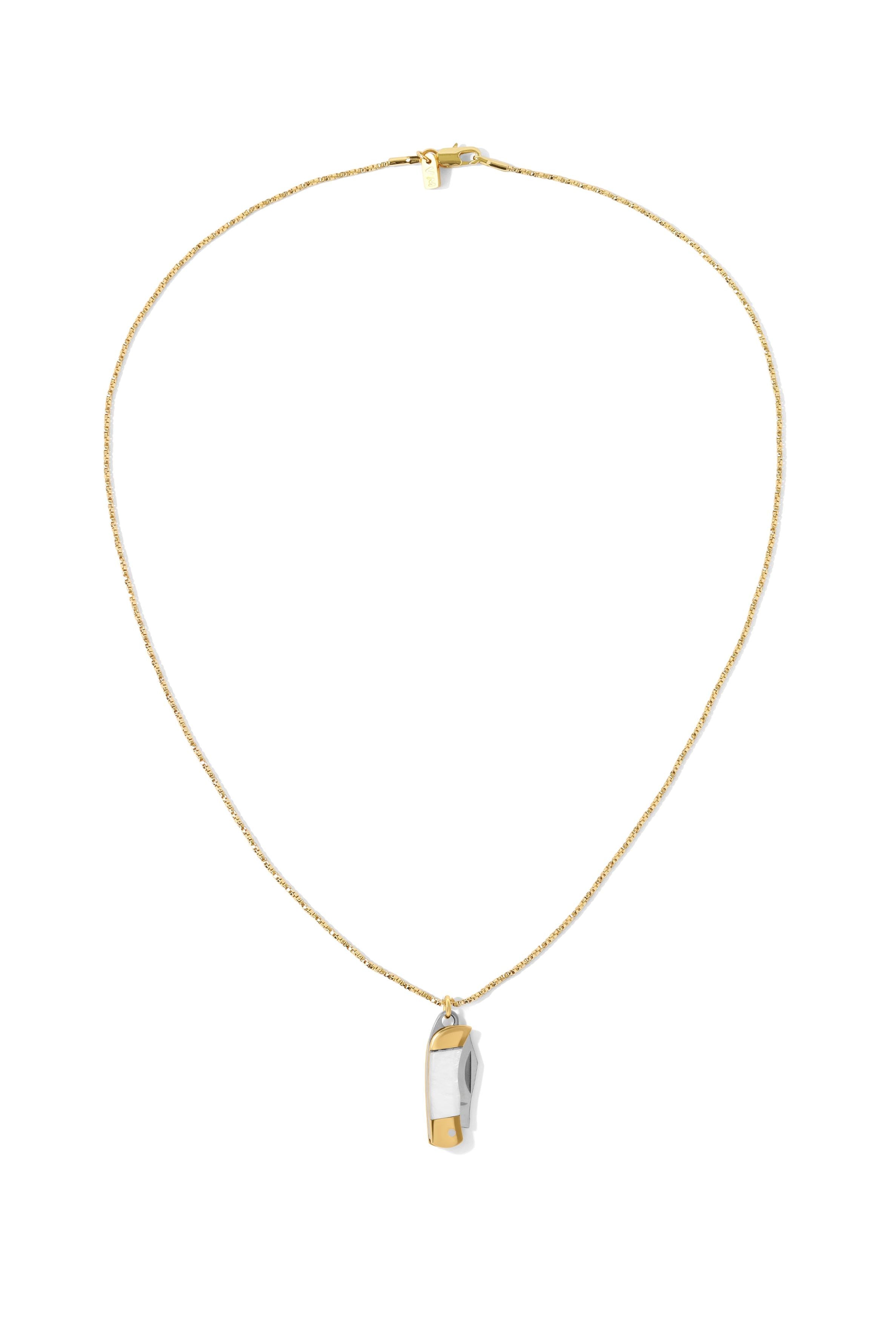 The Pocket Knife Necklace - Bone