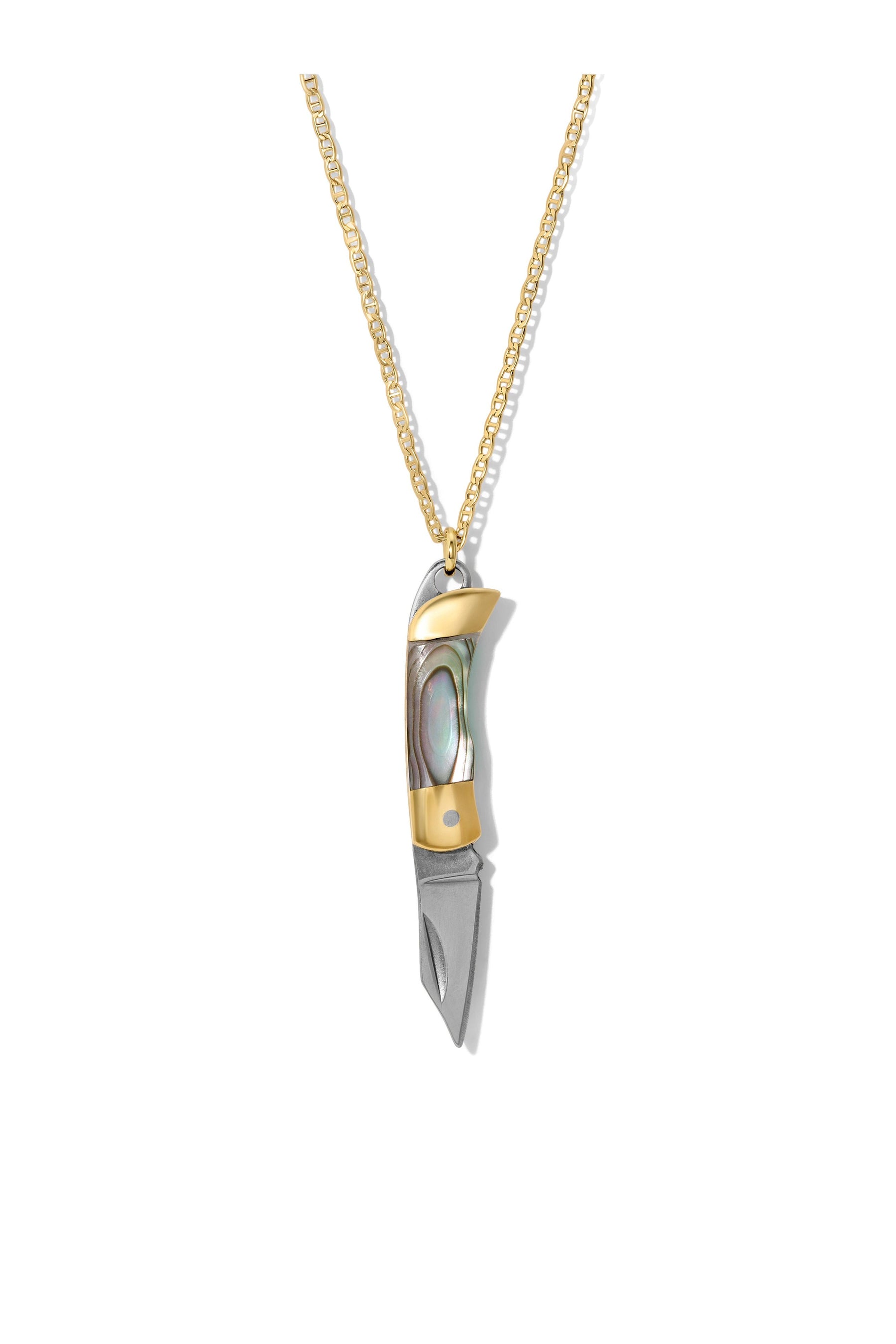 The Pocket Knife Necklace - Abalone
