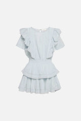 LoveShackFancy Natasha Dress - Horizon Blue Hand Dye