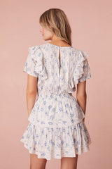 LoveShackFancy Natasha Dress - Skysail Blue