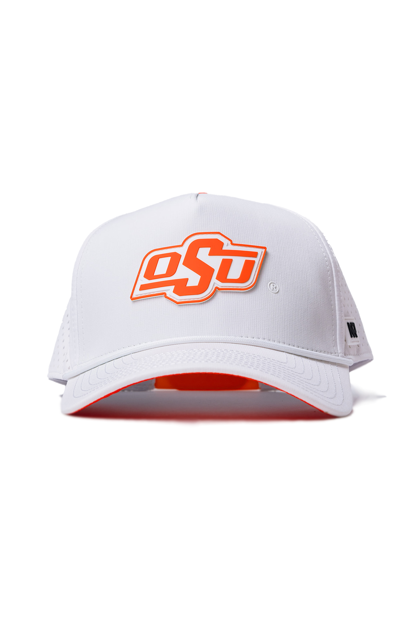 The No Rivals OSU Gameday Hat is a white baseball cap with an orange and white OSU logo on the front and a Snap Back Adjustment, shown from the front against a plain white background.