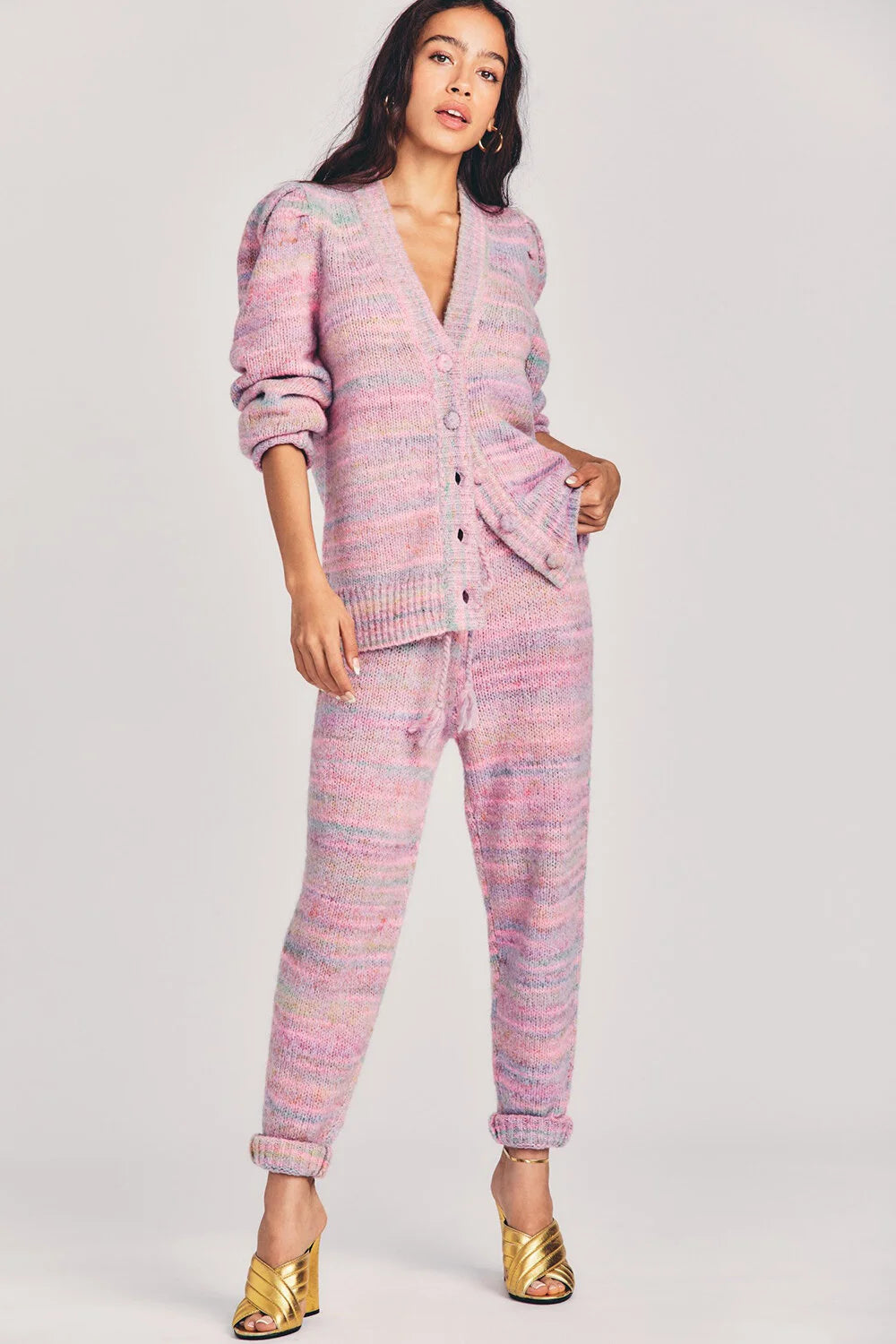 LoveShackFancy Olvera Pants - Pink Cloud