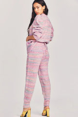 LoveShackFancy Olvera Pants - Pink Cloud
