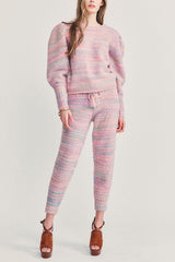 LoveShackFancy Olvera Pants - Pink Cloud