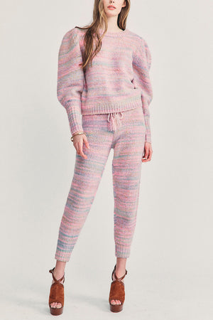 LoveShackFancy Olvera Pants - Pink Cloud