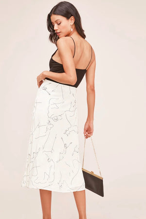 ASTR the Label Pamela Midi Skirt - Ballet Sketch