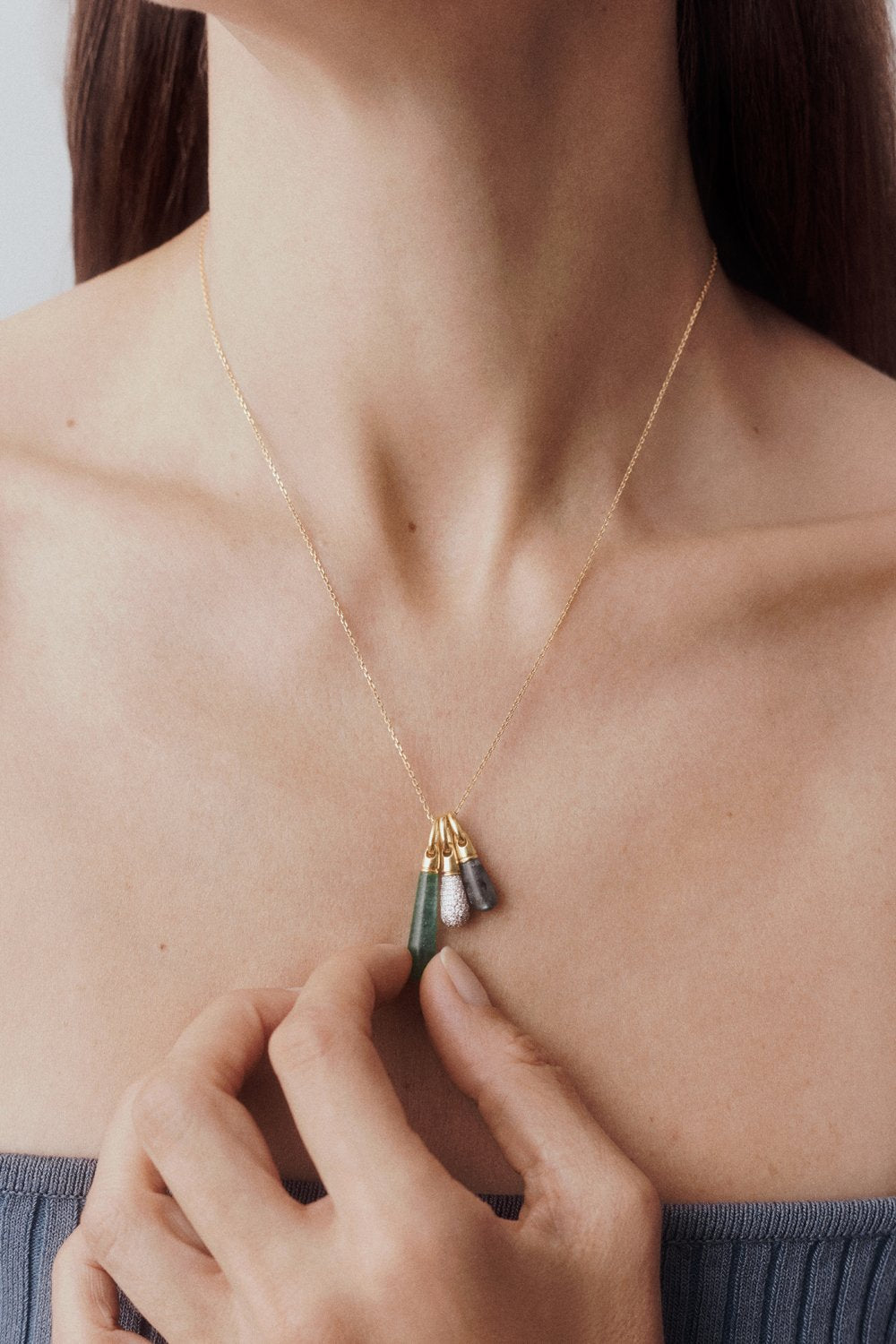 PDPAOLA Pavé Drop Pendant