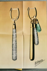 PDPAOLA Pavé Large Drop Pendant