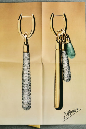 PDPAOLA Pavé Large Drop Pendant