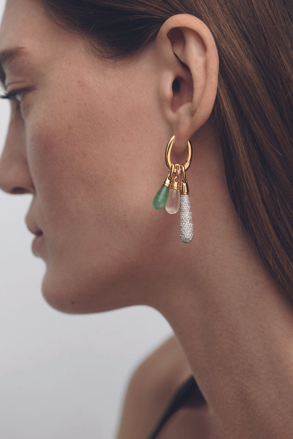 PDPAOLA Pavé Large Drop Pendant