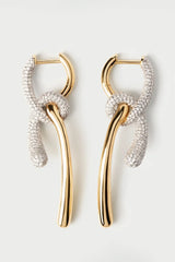 PDPAOLA Pavé Twist Hoops