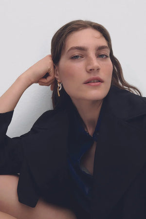 PDPAOLA Pavé Twist Hoops