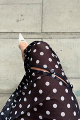 @bessiboo___ in House of Sunny Polka Dot Mesh Printed Skirt