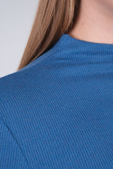 Ribbed Mock Neck Top