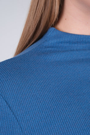 Ribbed Mock Neck Top