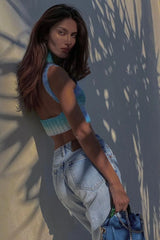 For Love & Lemons Rosa Crop Tank Sweater