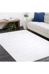 Chevelle Hand-Loomed Contemporary Chevron Ivory Area Rug Ivory
