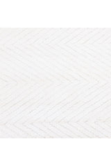 Chevelle Hand-Loomed Contemporary Chevron Ivory Area Rug Ivory
