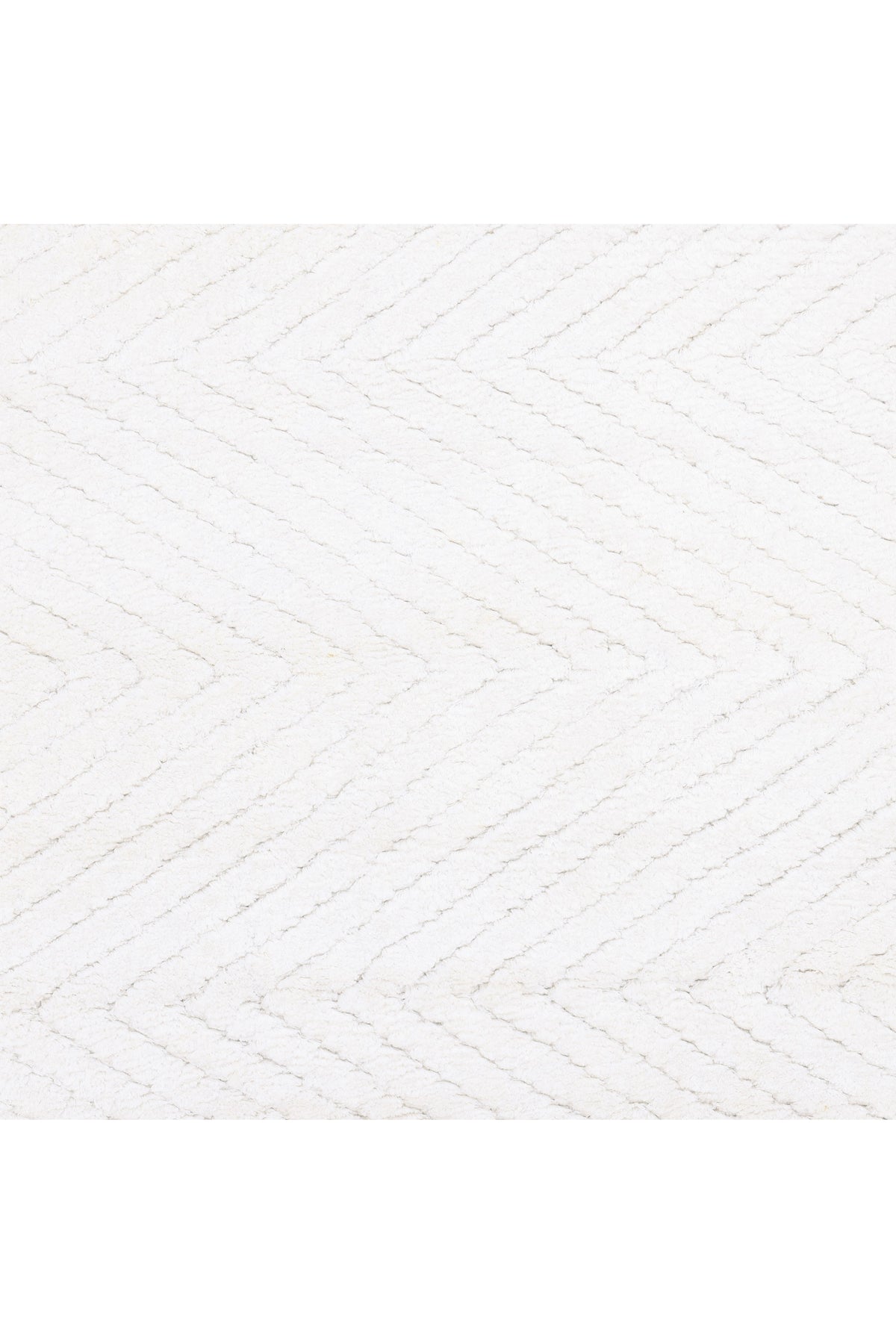 Chevelle Hand-Loomed Contemporary Chevron Ivory Area Rug Ivory