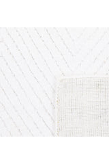 Chevelle Hand-Loomed Contemporary Chevron Ivory Area Rug Ivory