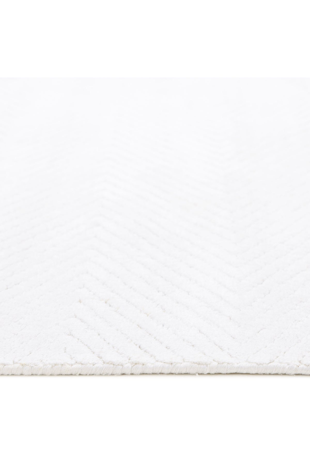 Chevelle Hand-Loomed Contemporary Chevron Ivory Area Rug Ivory