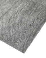 Chevelle Hand-Loomed Contemporary Chevron Gray Area Rug Gray