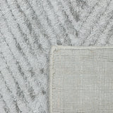 Chevelle Hand-Loomed Contemporary Chevron Gray Area Rug Gray