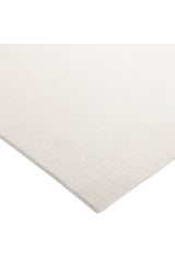 Lodhi Hand-Loomed Contemporary Solid Ivory Area Rug Ivory